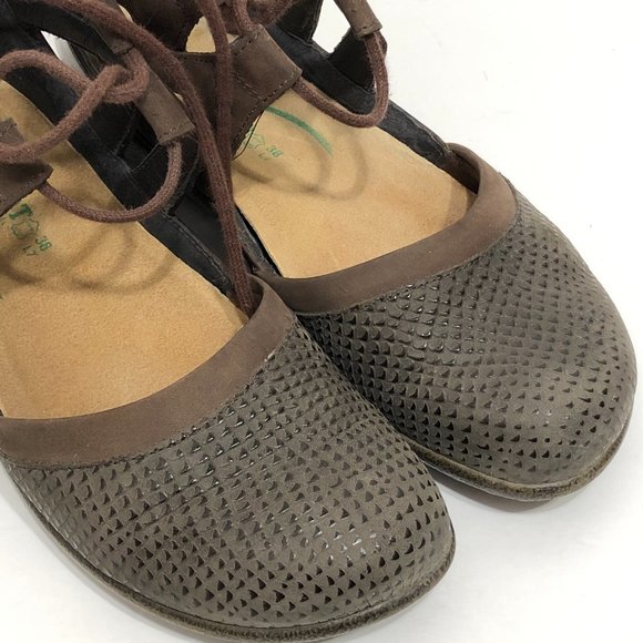 NAOT Kata Nubuck Leather Gladiator Sandals Lizard - Picture 12 of 12